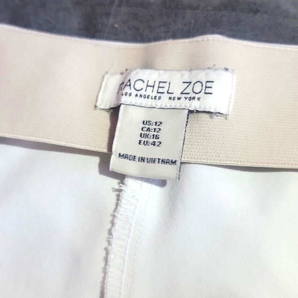 Rachel Zoe Ivory Womens Pants. Size 12. Elastic Waist - Picture 7 of 9